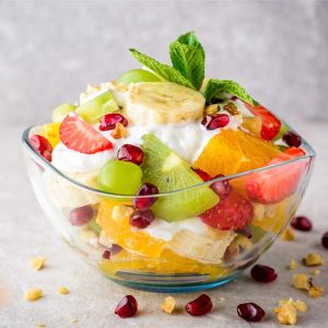 Hoa quả tươi dầm sữa chua